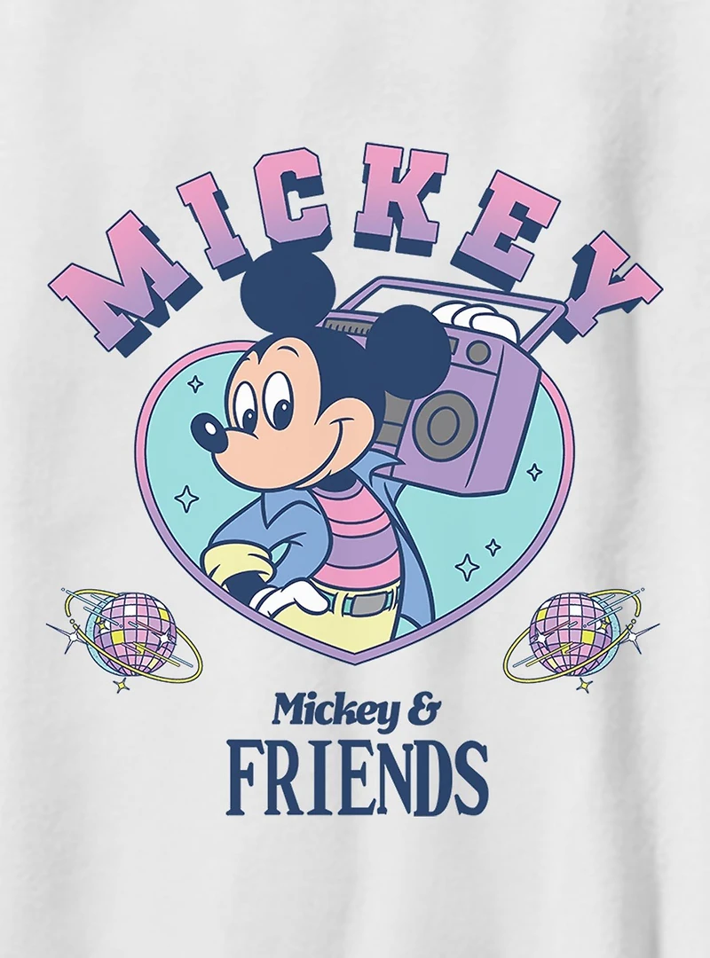 Disney Mickey & Friends Retro Boom Box Youth T-Shirt
