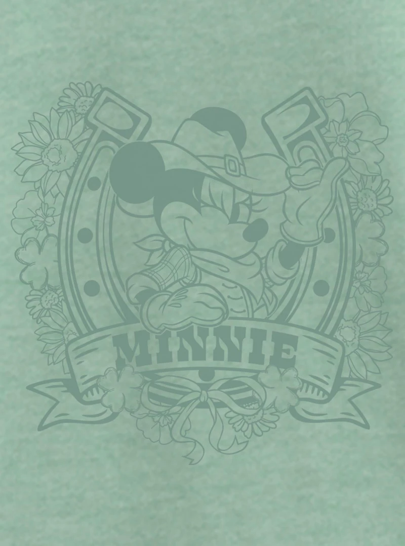 Disney Minnie Mouse Cowgirl Horseshoe Youth Girls T-Shirt