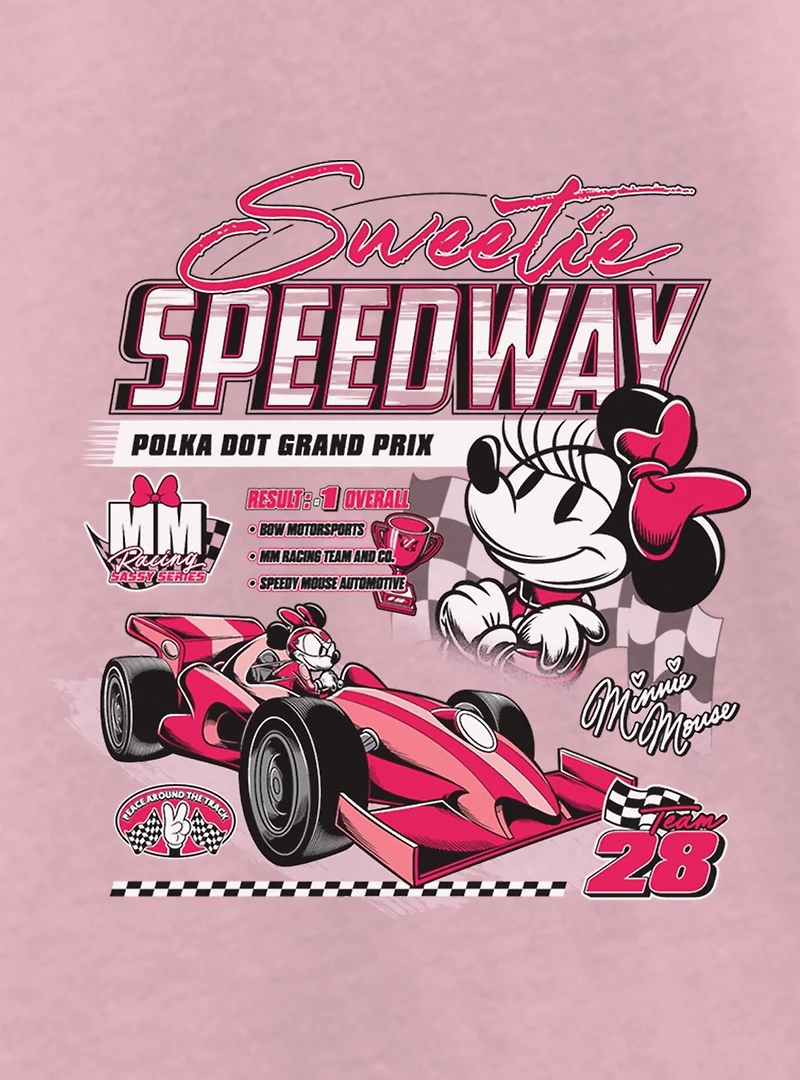 Disney Minnie Mouse Sweetie Speedway Youth Girls T-Shirt