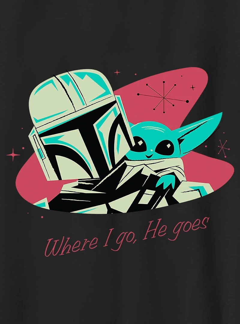 Star Wars Where We Go Mando & Grogu Youth T-Shirt