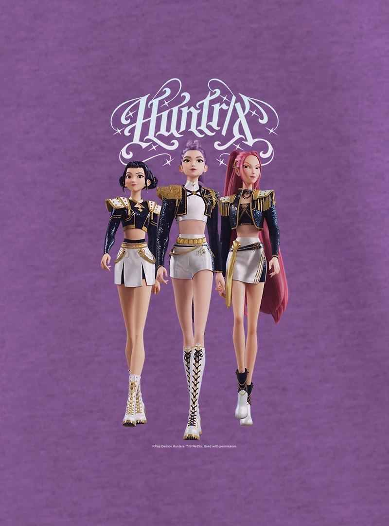 Kpop Demon Hunters HUNTR/X Golden Stance Youth Girls T-Shirt