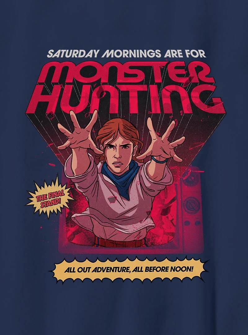 Stranger Things Sunday Mornings Are For Monster Hunting Youth T-Shirt