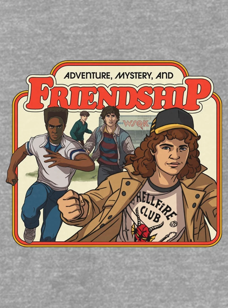 Stranger Things Adventure, Mystery, And Friendship Youth Girls T-Shirt