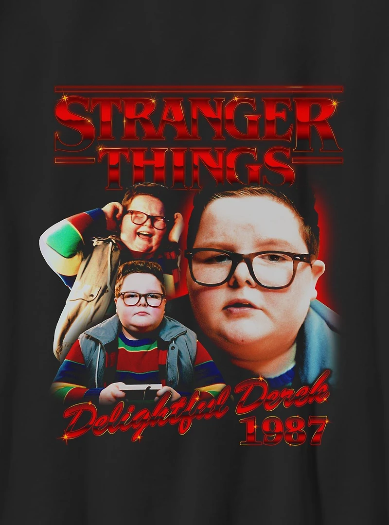 Stranger Things Derek Collage Youth T-Shirt