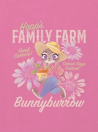 Disney Zootopia Family Farm Youth Girls Boxy Crop T-Shirt
