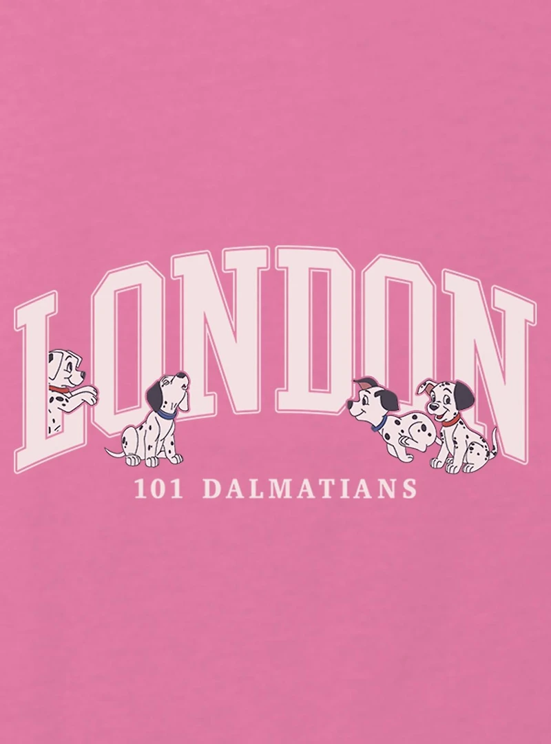 Disney 101 Dalmatians English Puppies Youth Girls Boxy Crop T-Shirt