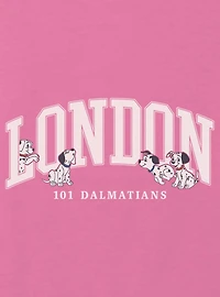 Disney 101 Dalmatians English Puppies Youth Girls Boxy Crop T-Shirt