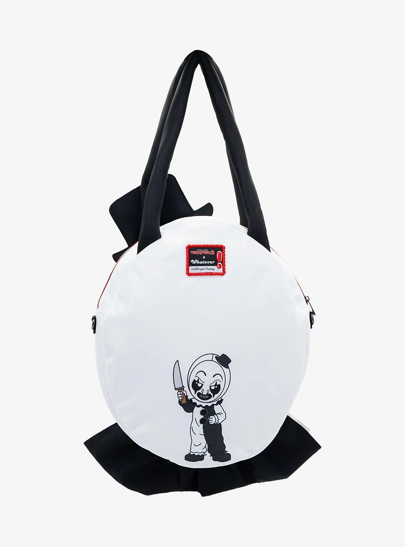 Whatever! Makes You Happy x Terrifier 2 Art the Clown Figural Tote Bag