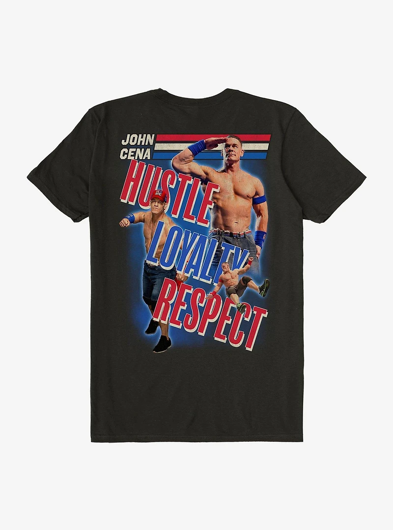 WWE John Cena Hustle Loyalty Respect Collage T-Shirt