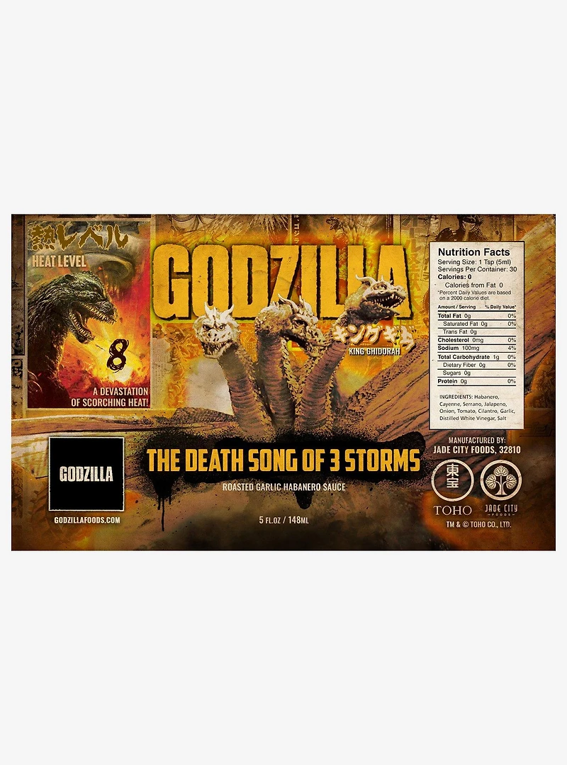 King Ghidorah's The Death Song Of Three Storms Roasted Garlic Habanero