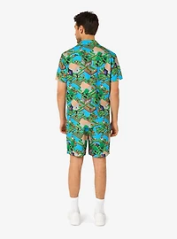 Minecraft Overworld Button-Up Shirt and Short
