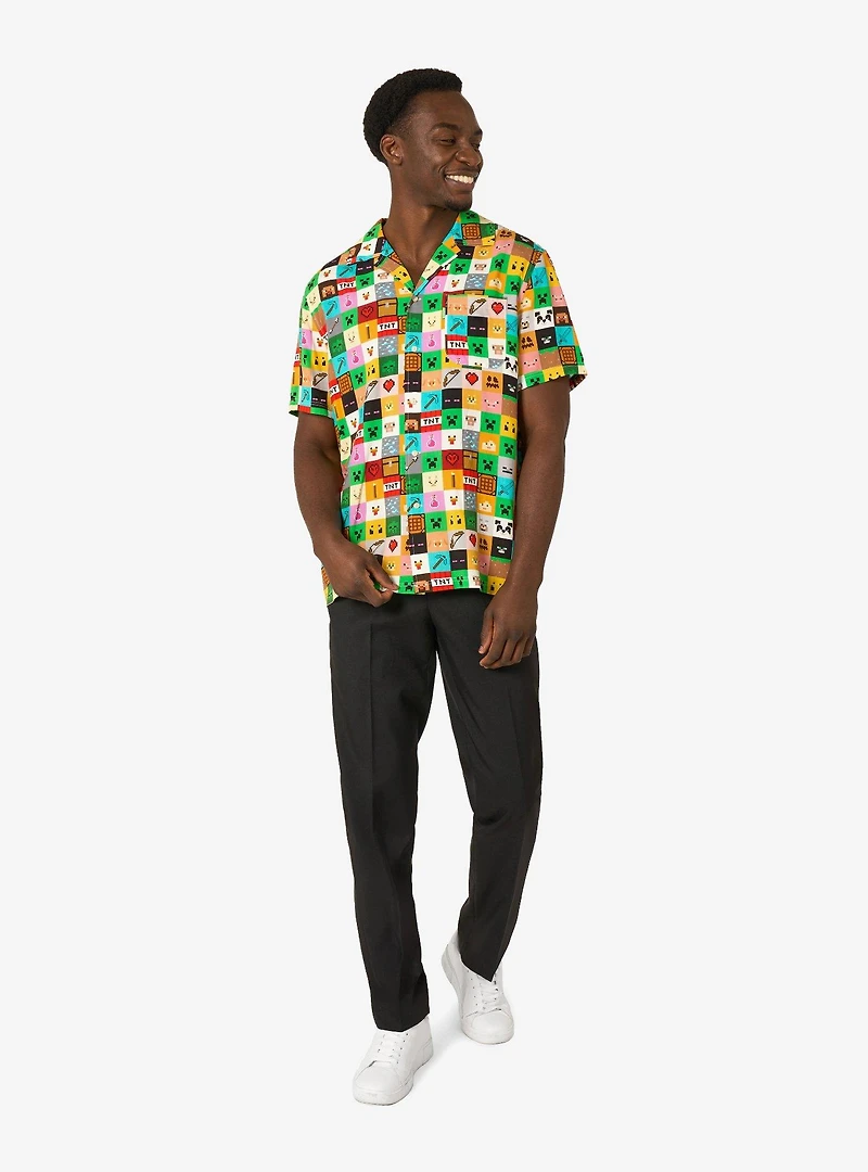 Minecraft Pixel Perfect Button-Up Shirt