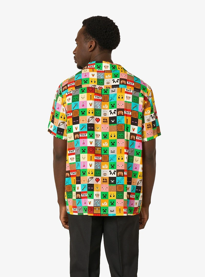 Minecraft Pixel Perfect Button-Up Shirt