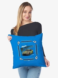 NASCAR Shane Van Gisbergen Whimsical Checks Throw Pillow