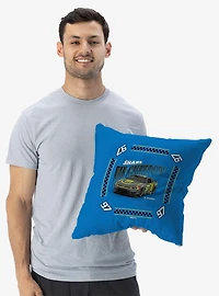 NASCAR Shane Van Gisbergen Whimsical Checks Throw Pillow
