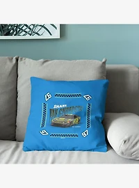 NASCAR Shane Van Gisbergen Whimsical Checks Throw Pillow