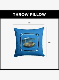 NASCAR Shane Van Gisbergen Whimsical Checks Throw Pillow