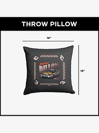 NASCAR Austin Dillon Whimsical Checks Throw Pillow