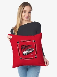 NASCAR Austin Cindric Whimsical Checks Throw Pillow