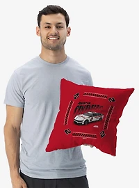 NASCAR Austin Cindric Whimsical Checks Throw Pillow
