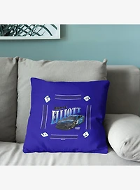 NASCAR Chase Elliott Prime Whimsical Checks Throw Pillow