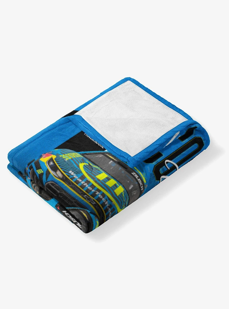 NASCAR Connor Zilisch Raising Bar Silk Touch Throw Blanket