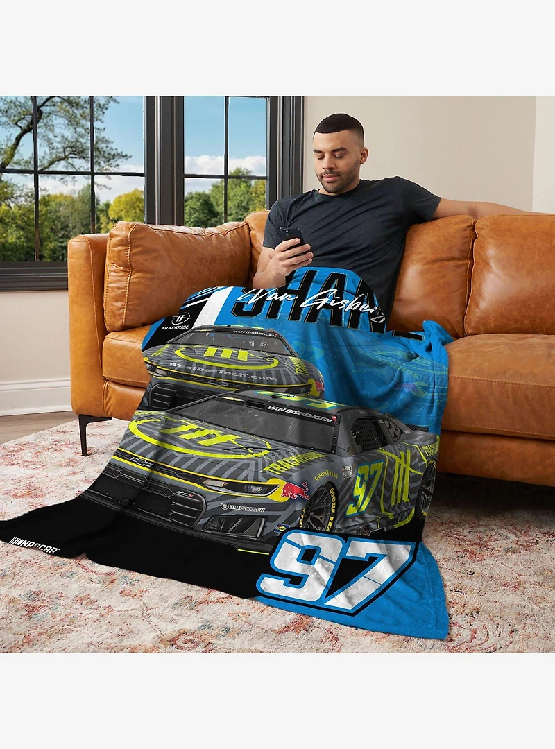 NASCAR Shane Van Gisbergen Raising Bar Silk Touch Throw Blanket