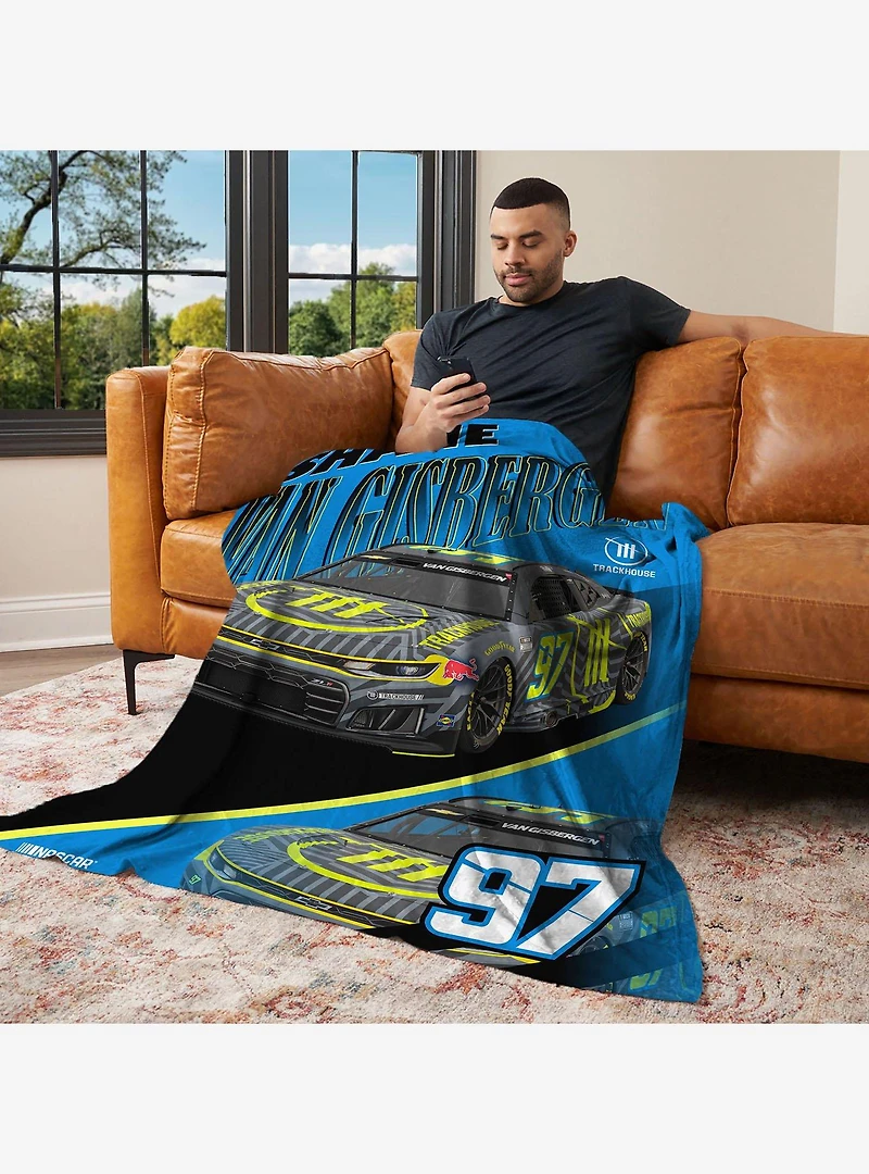 NASCAR Shane Van Gisbergen Reflection Silk Touch Throw Blanket