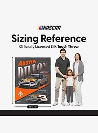NASCAR Austin Dillon Reflection Silk Touch Throw Blanket