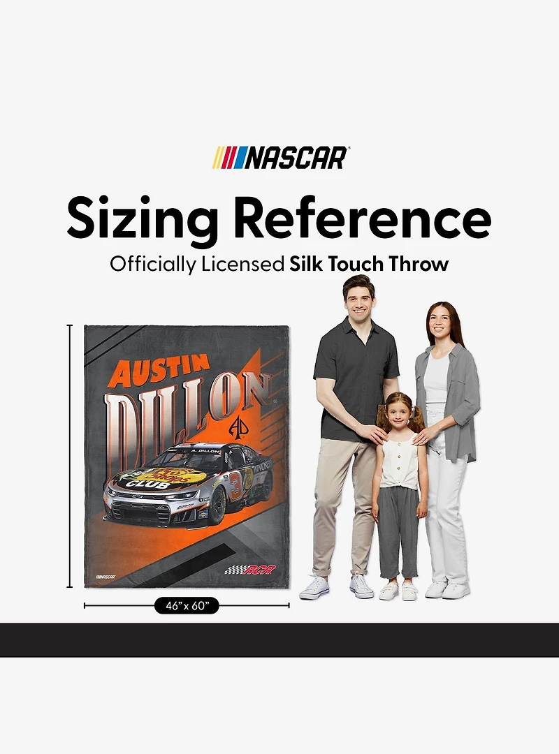 NASCAR Austin Dillon Comet Car Silk Touch Throw Blanket