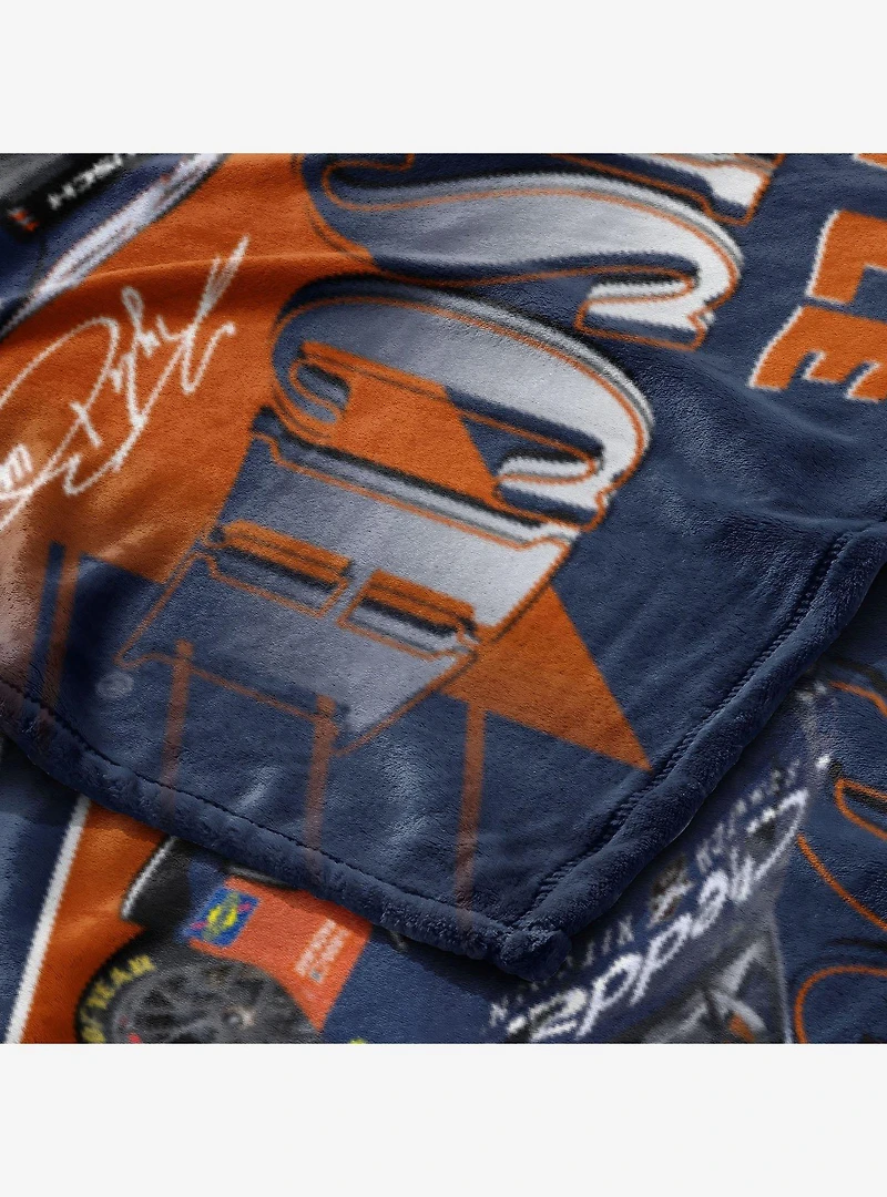 NASCAR Kyle Busch Cheddars Comet Car Silk Touch Throw Blanket
