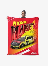 NASCAR Ryan Blaney Comet Car Silk Touch Throw Blanket