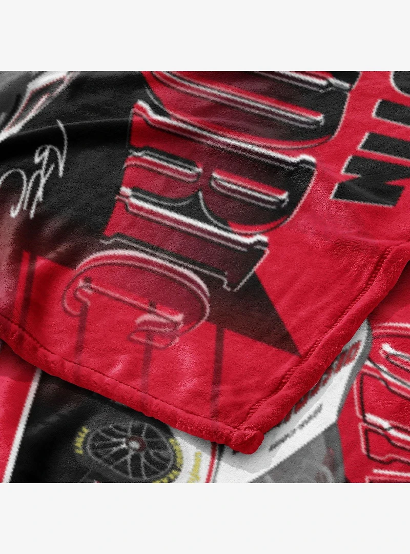NASCAR Austin Cindric Comet Car Silk Touch Throw Blanket