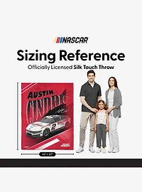 NASCAR Austin Cindric Comet Car Silk Touch Throw Blanket