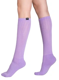 LECHERY Lilac Scrunch Scrunch Slouchy Socks