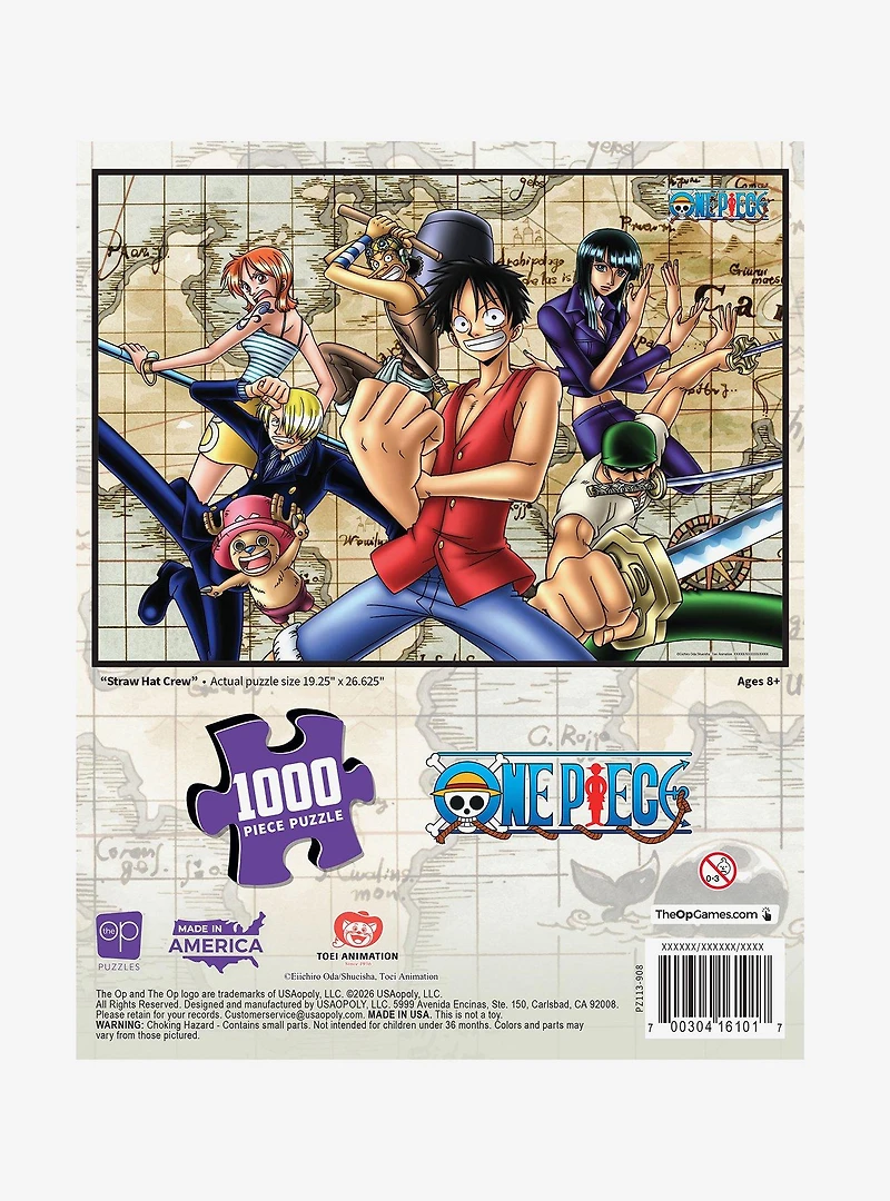 One Piece Map 1000-Piece Puzzle