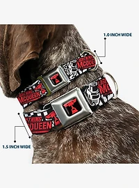 Disney Pixar Cars Lightning McQueen Racing Collage Seatbelt Buckle Dog Collar