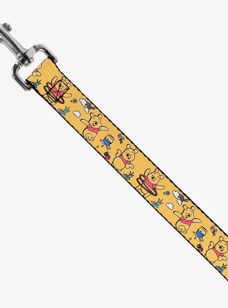 Disney Winnie The Pooh Happy Poses Golden Dog Leash