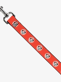 Disney Christmas Holiday Mickey Mouse Face Starburst Dog Leash