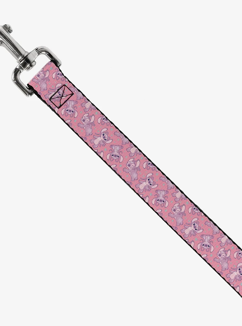 Disney Lilo & Stitch Angel Poses Scattered Dog Leash