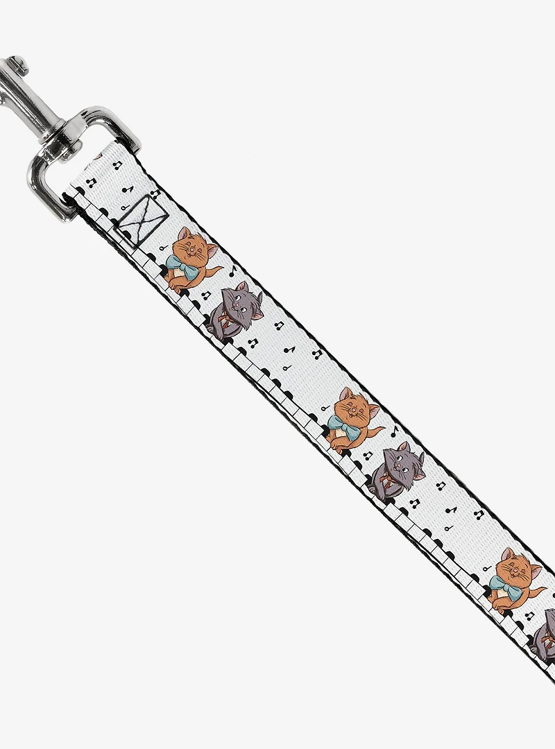 Disney Aristocats Toulouse and Berlioz Piano Pose Musical Notes Dog Leash