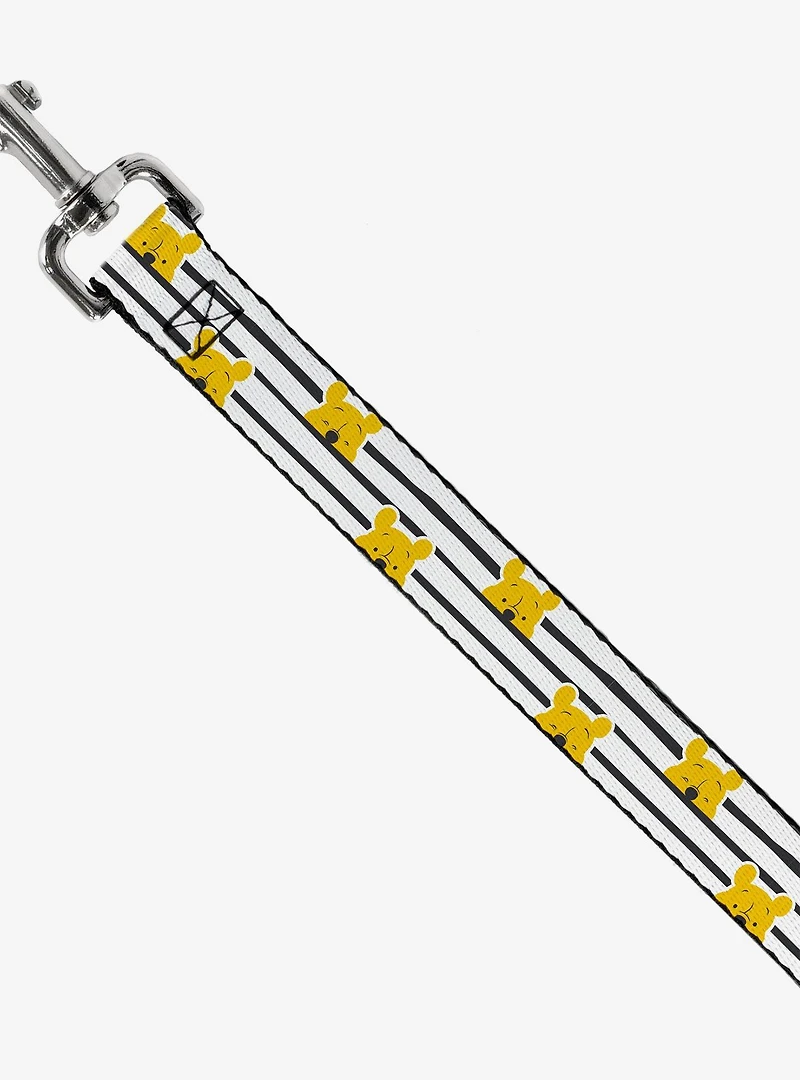 Disney Winnie The Pooh Peeking Poses Stripe Dog Leash