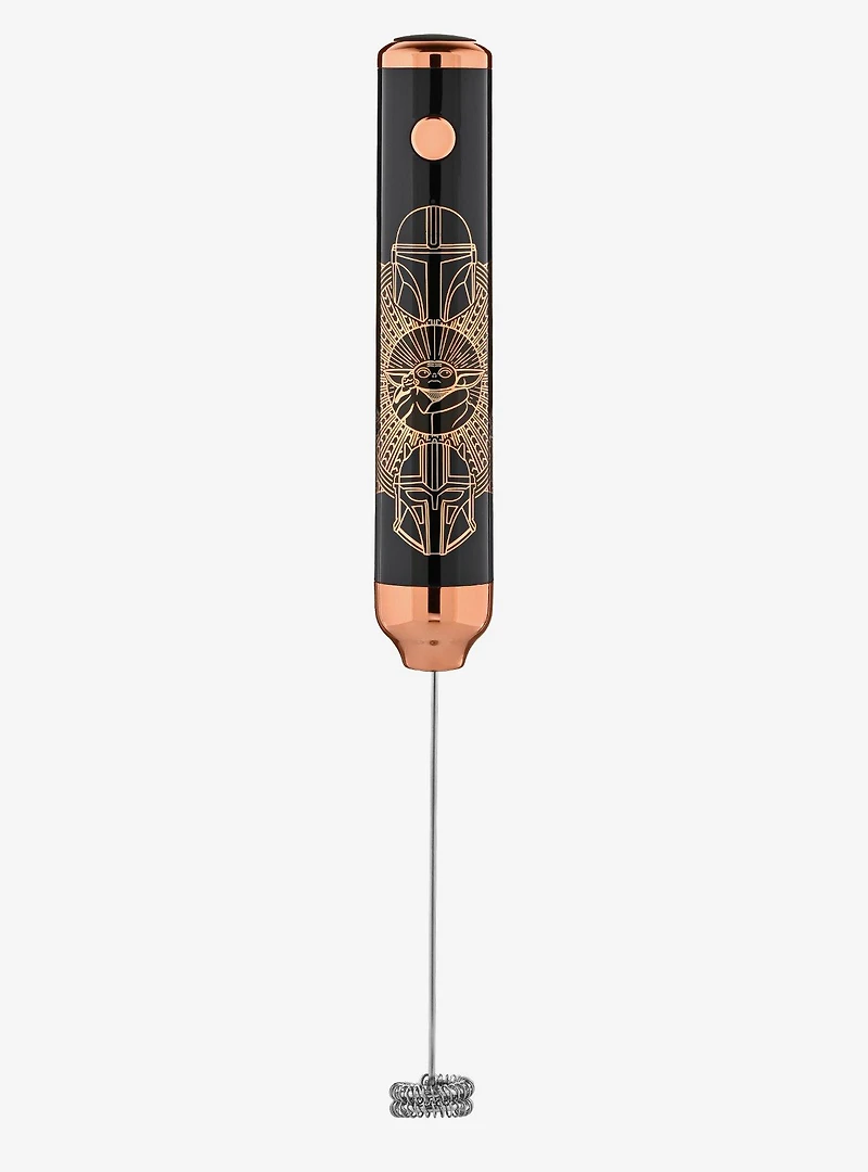 Star Wars Mandalorian Rechargeable Milk Frother with Stand
