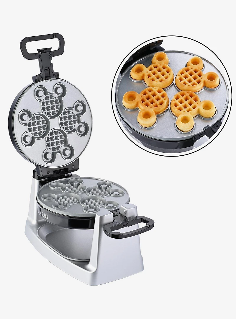 Disney Mickey Mouse Waffle and Donut Maker with Removable Plates