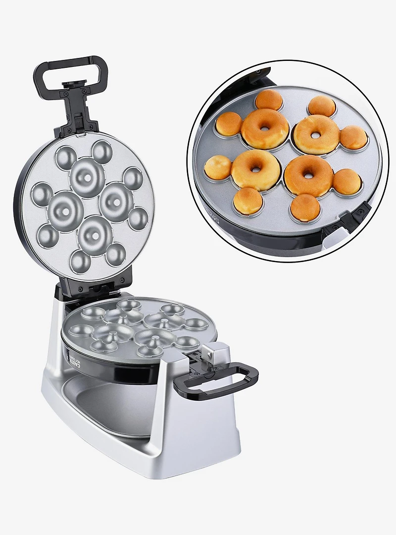 Disney Mickey Mouse Waffle and Donut Maker with Removable Plates