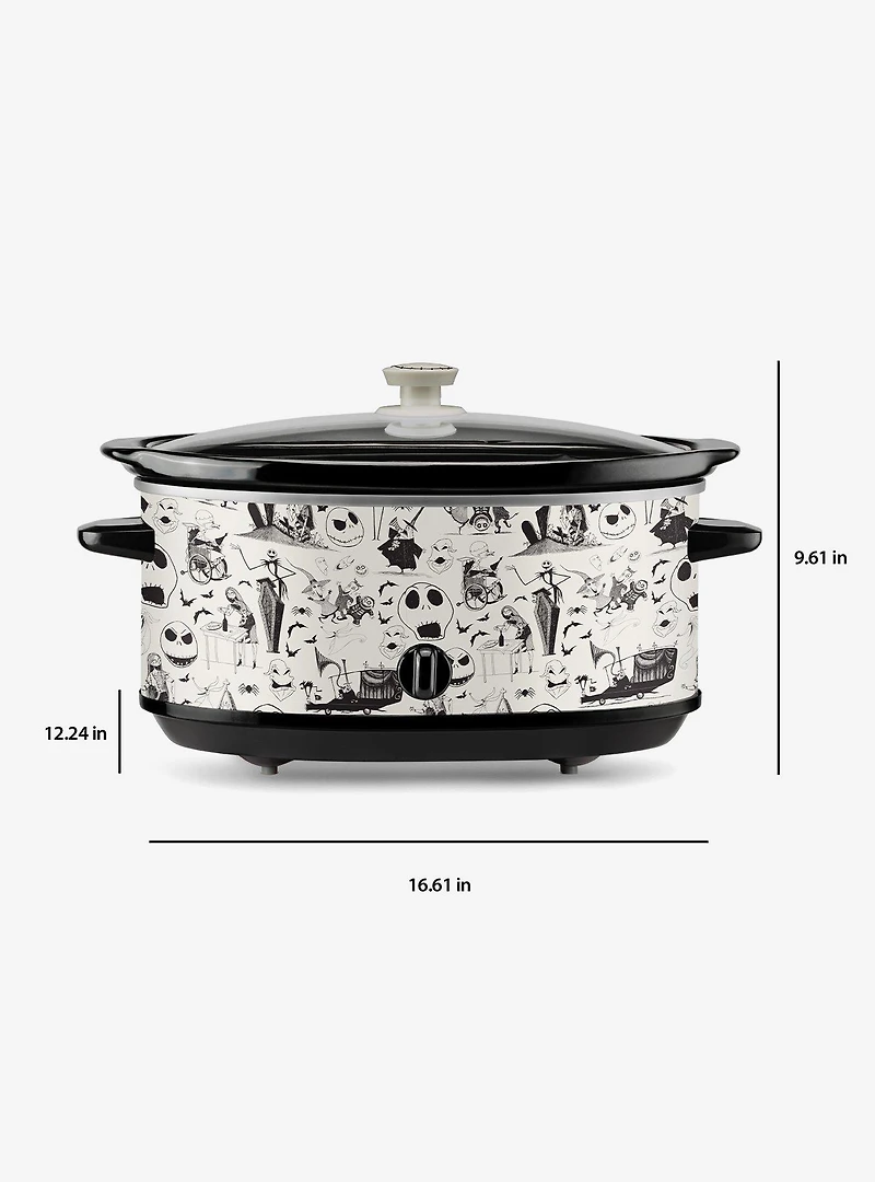 Disney Nightmare Before Christmas Sketch Pattern 7-Quart Slow Cooker