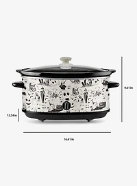Disney Nightmare Before Christmas Sketch Pattern 7-Quart Slow Cooker