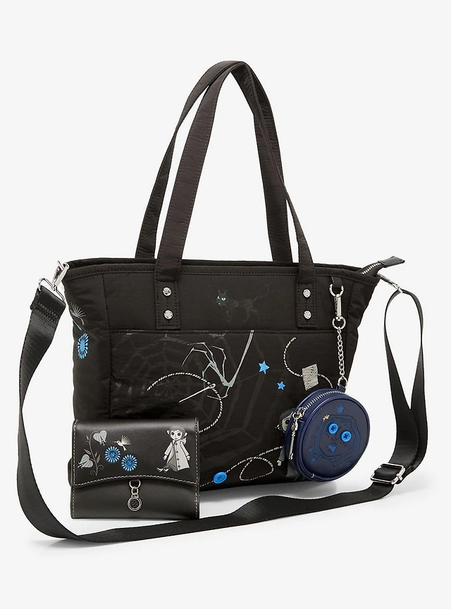 Coraline Large Tote Bag with Coin Purse - BoxLunch Exclusive