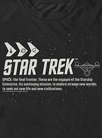 Star Trek Space Big & Tall T-Shirt