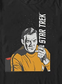 Star Trek Captain Kirk Stars Big & Tall T-Shirt